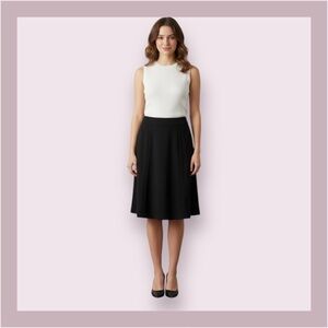 Elie Tahari Black A Line Skirt Size 2
